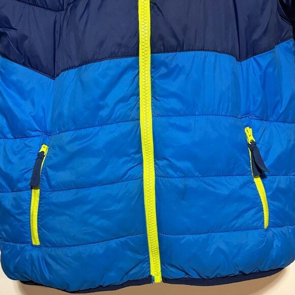 Eddie Bauer Navy and Blue Jacket with Neon Highlights - Picture 3 of 11